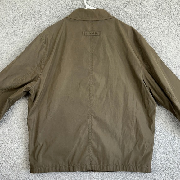 Tommy Hilfiger Jacket Windbreaker Mens XL Brown Full Zip Long Sleeve Outdoor - Picture 3 of 11